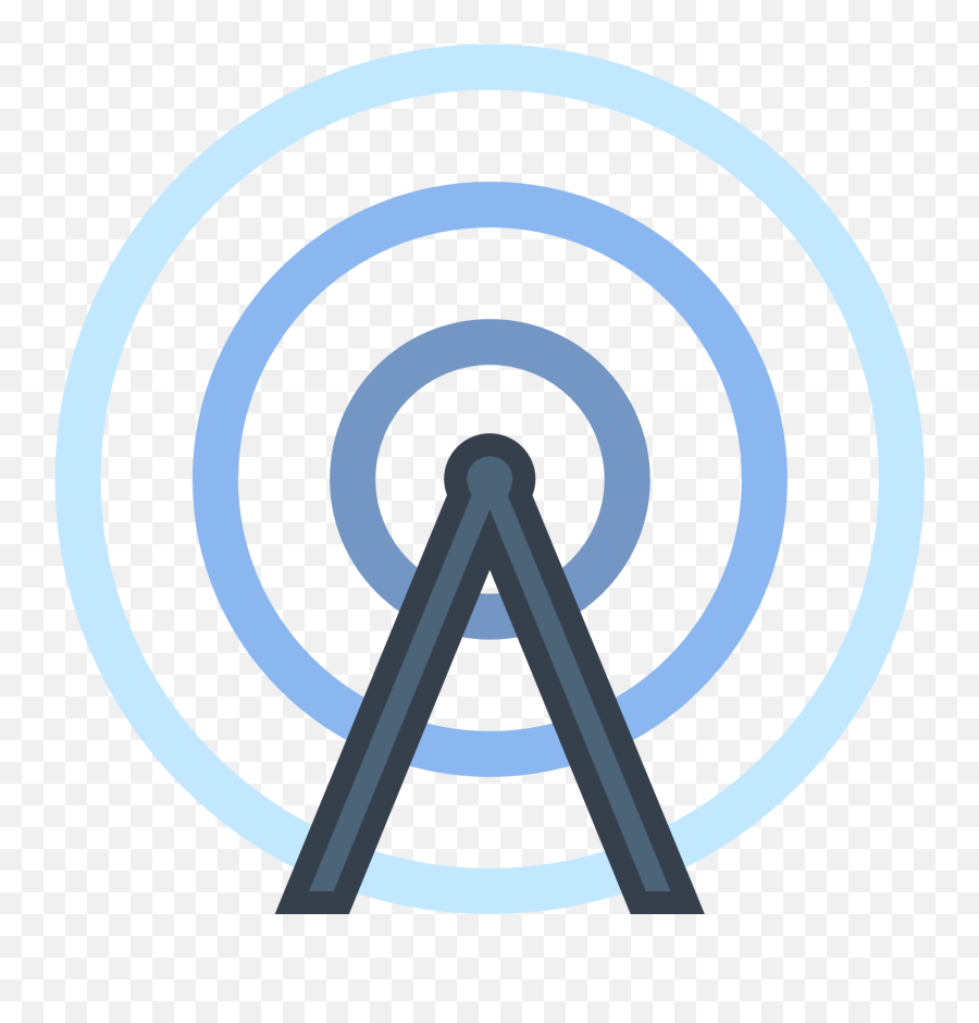 Radio Tower Icon - Web Radio Icon Png,Radio Frequency Icon