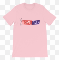 Bunny Ears Short - Sleeve Unisex Tshirt Active Shirt Png,Bunny Ears Transparent