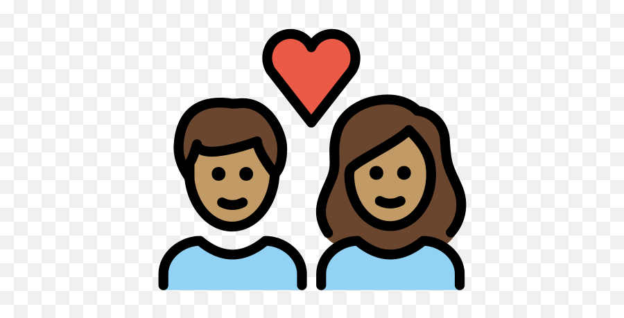 Couple With Heart Medium Skin Tone Emoji - Woman Woman Girl Boy Png,Happy Love Icon