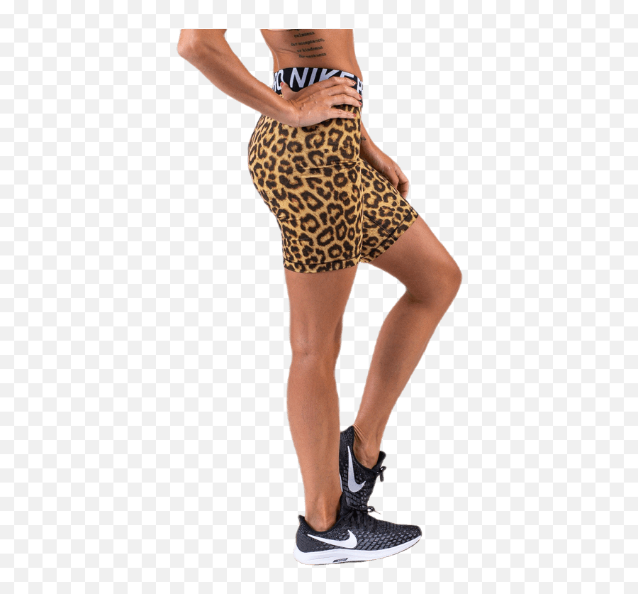 Pro Short 8 Leopard Patterned The Best Sport Brands - Low Rise Png,Nike Icon Clash Shorts