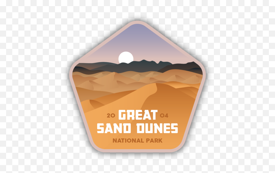 Great Sand Dunes National Park Sticker - Great Sand Dunes National Park Logo Png,Sand Dunes Png