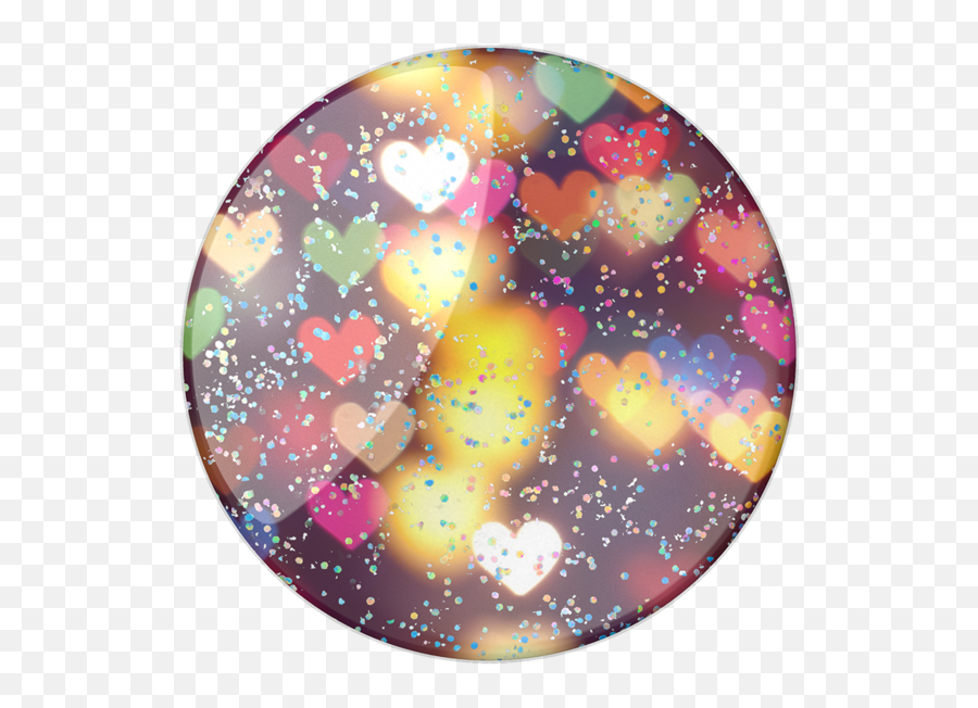 Glitter Bokeh Hearts - Circle Png,Bokeh Transparent