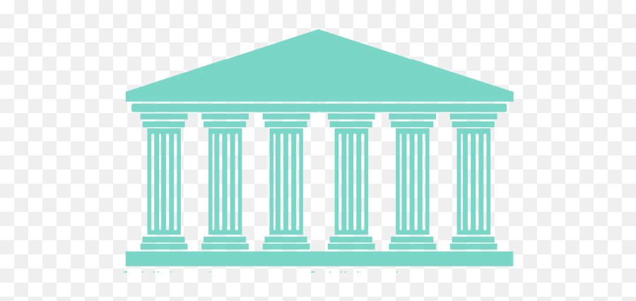 Six Pillars Transparent Png Image - Classical Architecture,Pillars Png