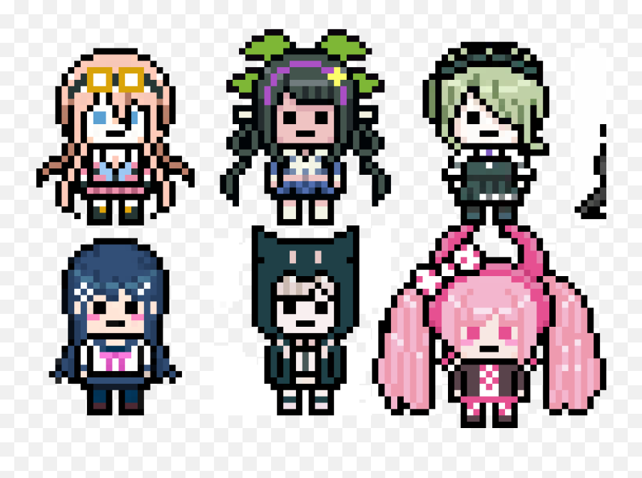 Pixel Art Gallery - Tenko Pixel Sprite Png,Miu Iruma Danganronpa Icon