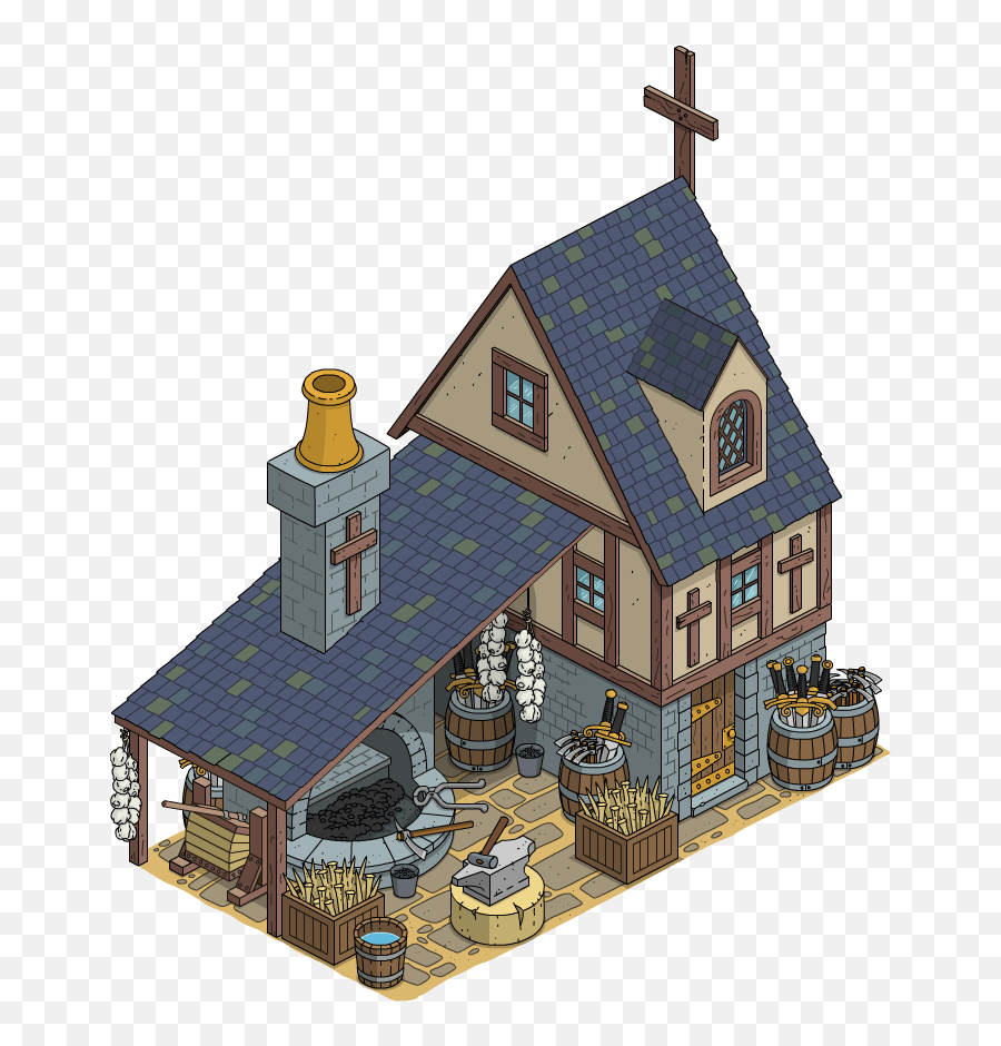 Halloween 2018 How - To Act 1 Craftingthe Simpsons Tapped Out Png,Medieval Town Icon