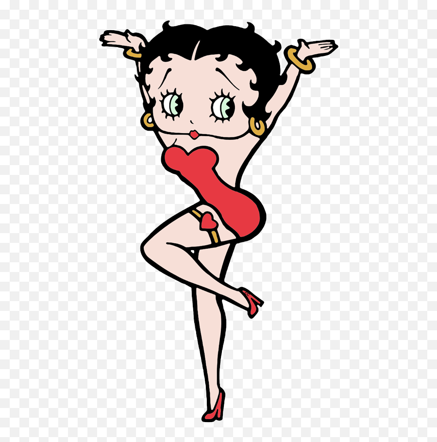 Betty Boop Cartoon Animation Character - Betty Boop With Arms Up Png,Betty Boop Png