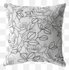 Download Home Décordecorative Pillowthrow Pillow Cover - White Pillow Background Hd Png,Cushion Png