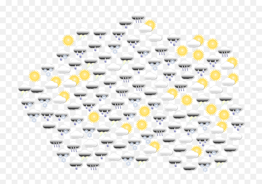 Download Free Png Weather Icons In Cloud Shape - Dlpngcom Icon,Cloud Shape Png