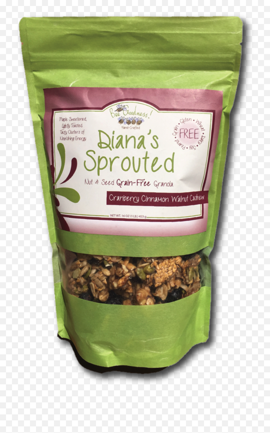 Buy Sprouted Cranberry Cinnamon Walnut - Walnut Png,Cashew Png