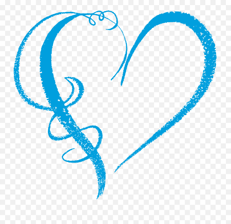 Creations Heart Graphics Wind Swirls - Blue Heart Shape Png,Blue Heart Png