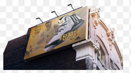 Adidas Portfolio - Wall Billboard Mockup Png,John Wall Png
