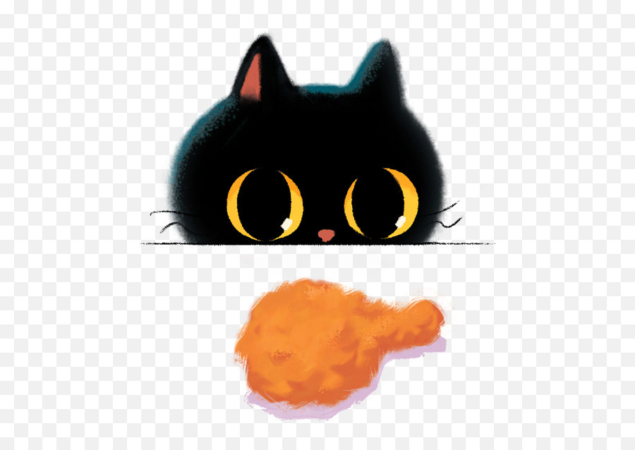 Black Cat Emoji U0027happy My Ashu0027 - Cat Yawns Png,Black Cat Transparent