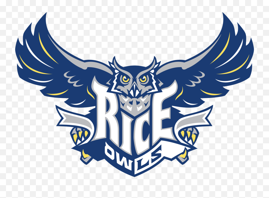 Rice Owls Logo Png Transparent Svg - Owl Rice University Logo,Rice Transparent