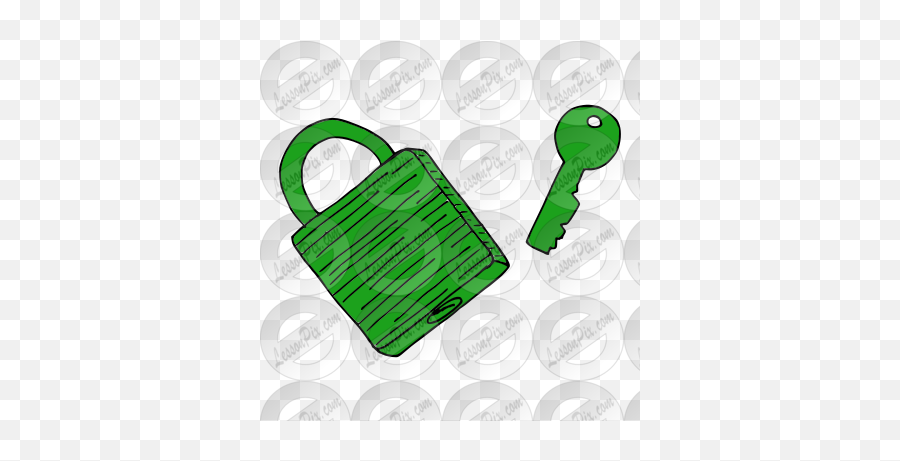 Lock And Key Picture For Classroom Therapy Use - Great Illustration Png,Lock And Key Png
