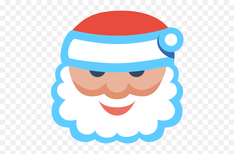 Simple Christmas Santa Face Icon Png Clipart Image - Santa Face Png,Face Icon Png