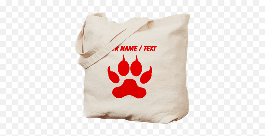 Red Wolf Paw Logo - Logodix Tote Bag Png,Wolf Paw Png