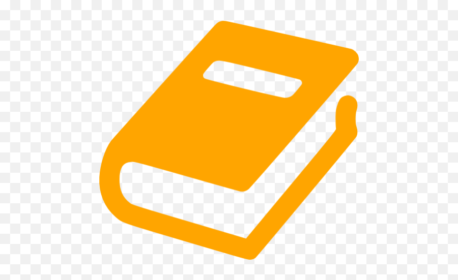 Orange Book Icon - Free Orange Book Icons Black Book Icon Png,Books Icon Png