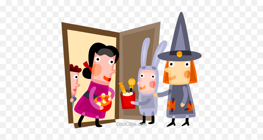 Children Trick Or Treating Royalty Free - Children Trick Or Treat Clipart Png,Trick Or Treat Png
