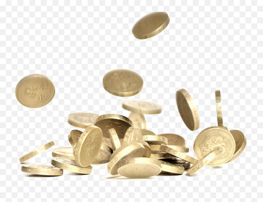 Falling Coins Png Background Image - Indian Coins In Png,Coins Png