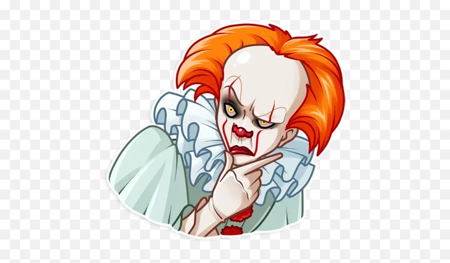 Pennywise Whatsapp Stickers - Stickers Cloud Stickers Pennywise Png,Pennywise Transparent