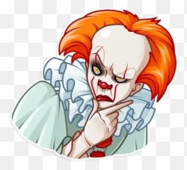 Pennywise Whatsapp Stickers - Stickers Cloud Stickers Pennywise Png,Pennywise Transparent