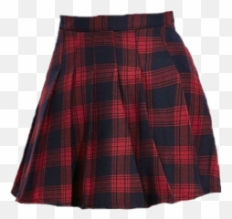Skirt Clothes Clothing Red Plaid Niche Png