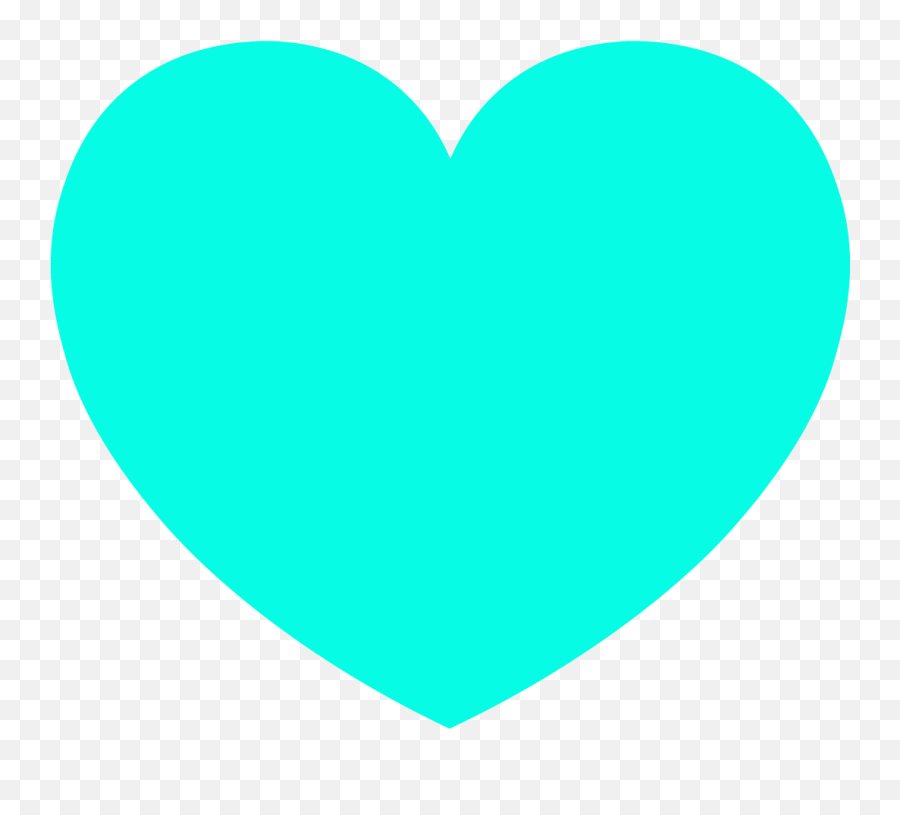 Hd Light Blue Heart - Transparent Background Light Blue Heart Png,Blue Heart Transparent Background