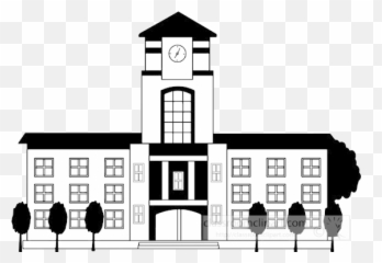 Library Of Black And White Clipart - College Clipart Black And White Png,College Png