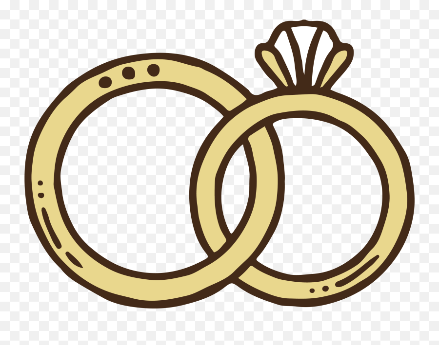 Wedding Ring Clipart Png - Anillos De Boda Dibujo Png,Ring Clipart Png