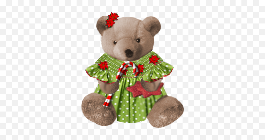 Download Hd Christmas Teddy Bears From - Teddy Bear Png,Teddy Bear Transparent