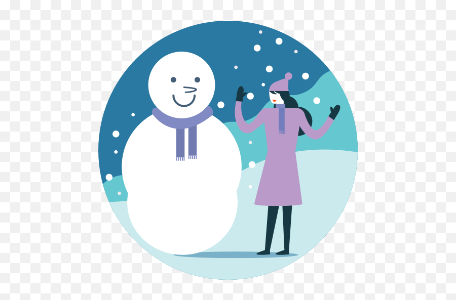 Activity Fun Making Snowfall Snowman Winter Icon - Activity Winter Icon Png,Snow Fall Png