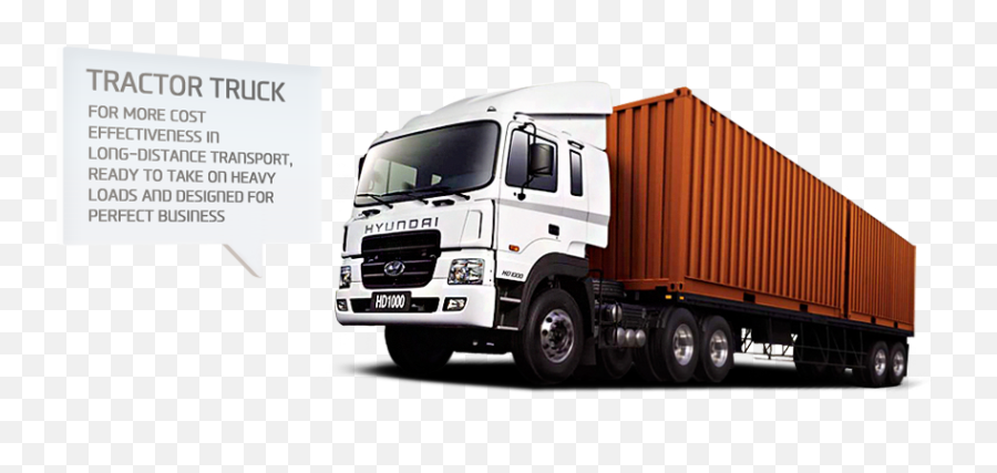 Tractor Truck - Hyundai Truck Trailer Png,Semi Truck Png