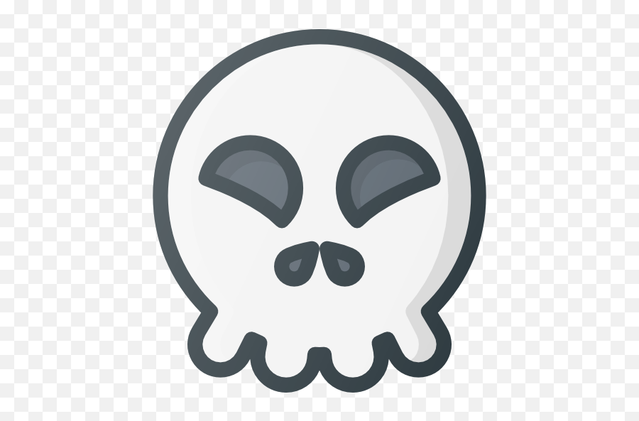 Skull - Free Smileys Icons Clip Art Png,Skull Emoji Png