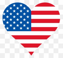 Usa Flag Heart Png Free - Clipart Usa Flag Heart,American Flag Clipart Png