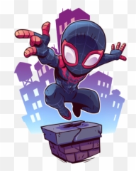 Spider Man Miles Morales - Dibujos Super Heroes Marvel Animados Png,Miles Morales Png