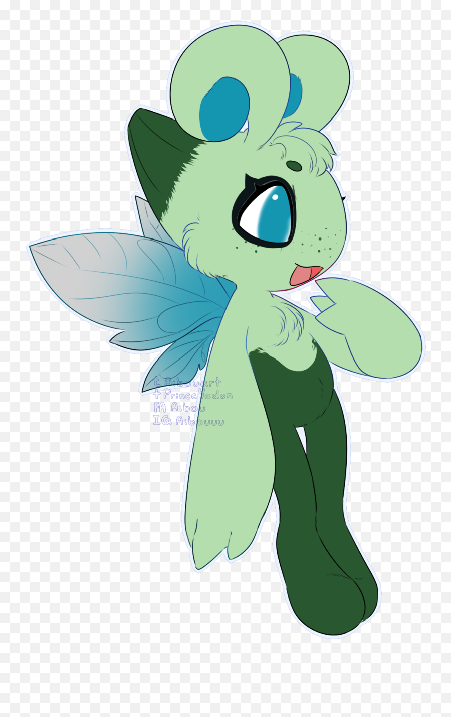 C Celebi Redesign By Aibou - Fur Affinity Dot Net Fictional Character Png,Celebi Png