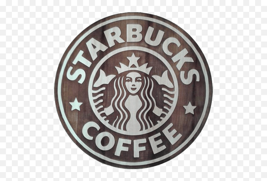 Custom Wood Sign Starbucks Engraving - Starbucks Png,Images Of Starbucks Logo