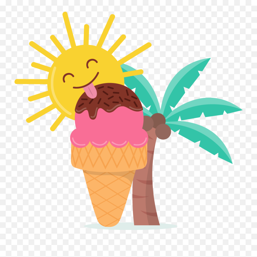 Cartoon Ice Cream Png - Ice Cream Download Vecteur Sun Ice Eating Ice Cream Png,Ice Cream Clipart Png