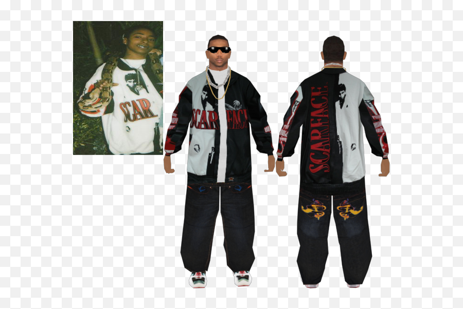 Download Or Http - Www Upload Eeimage3499693scar Gta San Andreas Yakuza Skin Png,Scarface Png