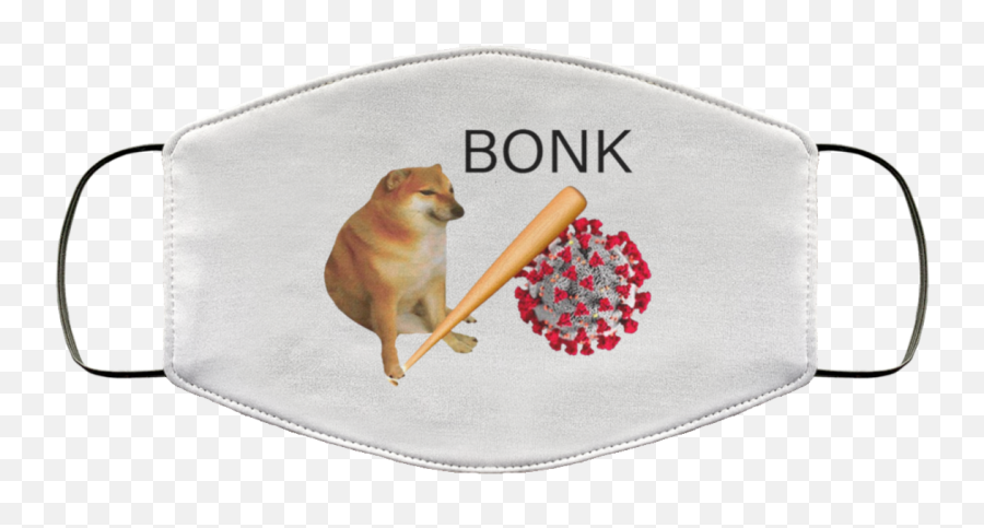 Doge Bonk Virus Mask Meme Face - Cheem Stickers Png,Bonk Png