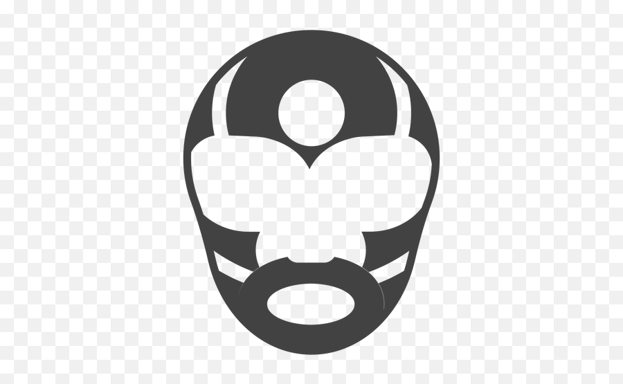 Luchador Mask Stripe Circle Detailed Silhouette - Dot Png,Tear Tattoo Png