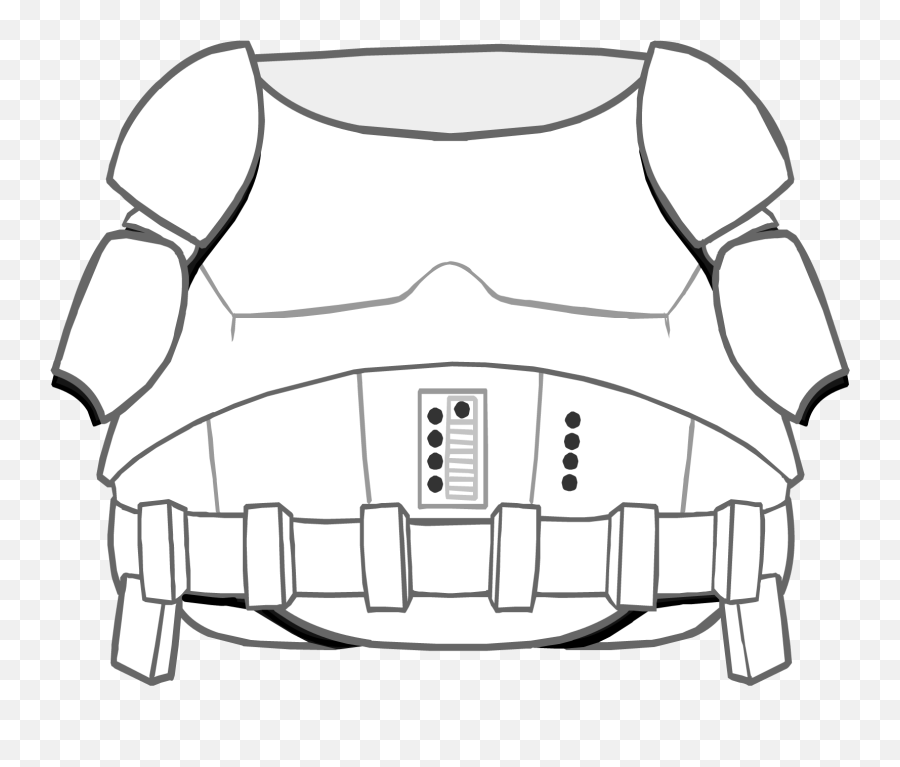 Stormtrooper Costume - Storm Trooper Body Full Size Png Stormtrooper Armor Template,Stormtrooper Helmet Png