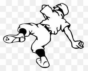 Baseball Player Clipart - Clipartix Action Player Drawing png