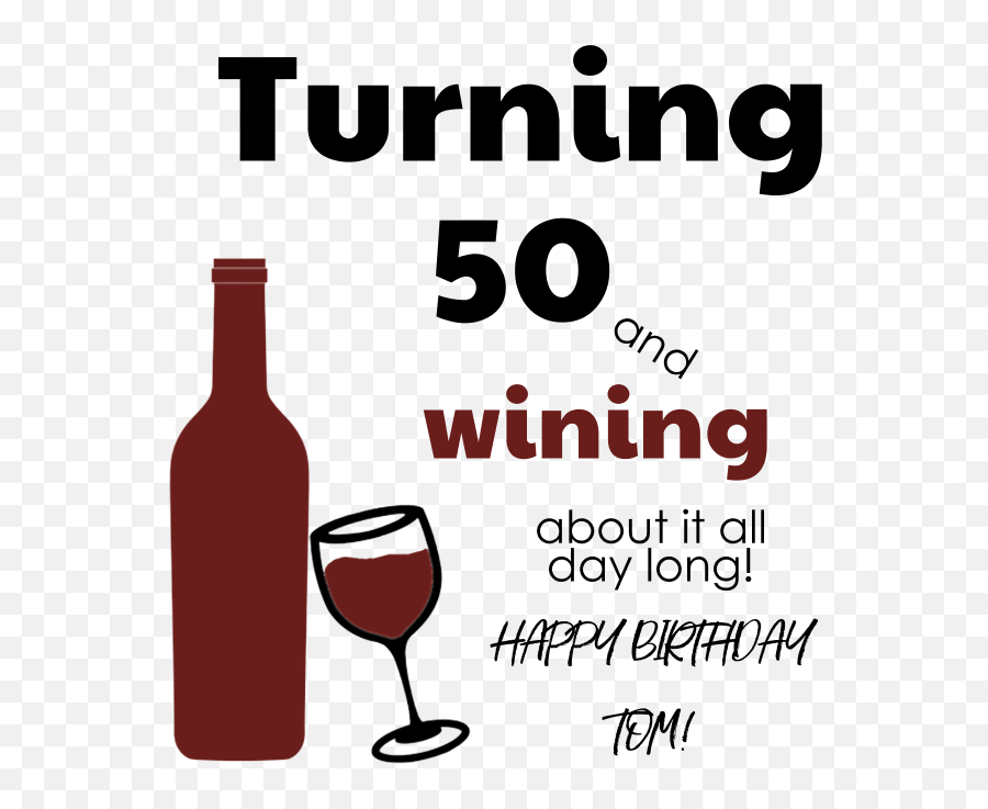 50th Birthday Wine Funny Label - Happy 50th Birthsay Funny Png,50th Birthday Png