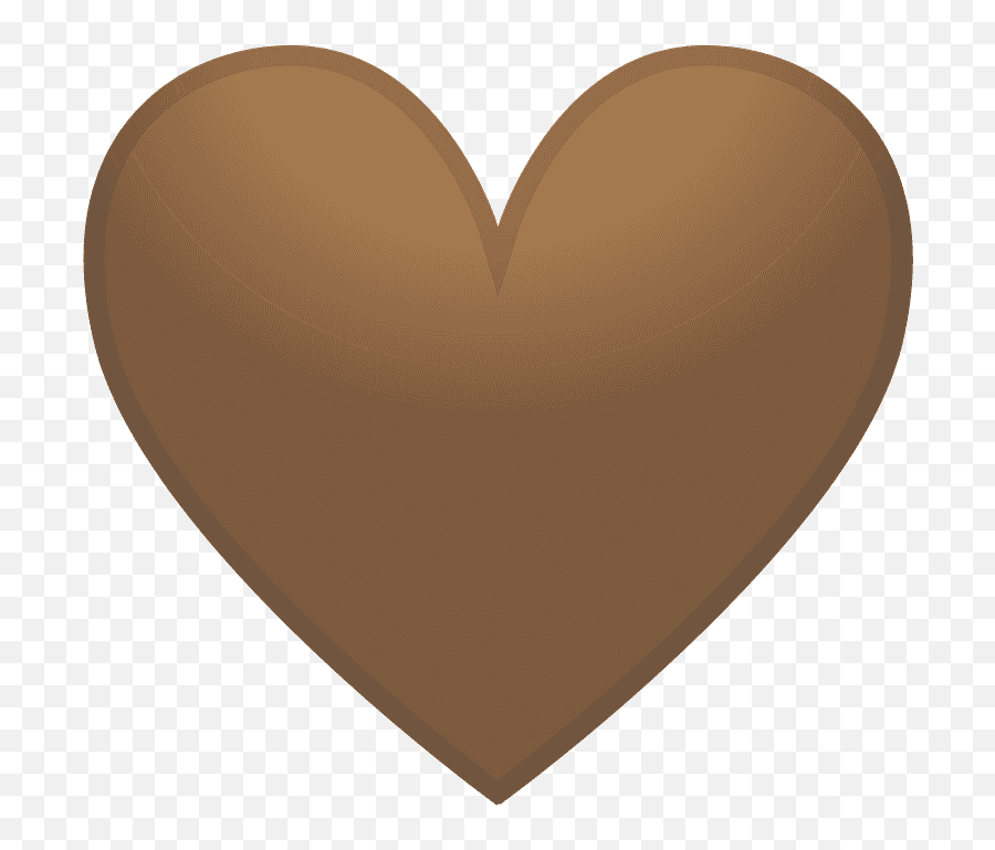 Brown Heart Emoji Clipart - Transparent Brown Heart Png,Transparent Heart Emojis