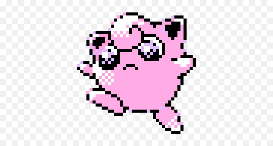 Jigglypuff Pixel Art Maker - Jigglypuff Pixel Art Transparent Png,Jigglypuff Transparent