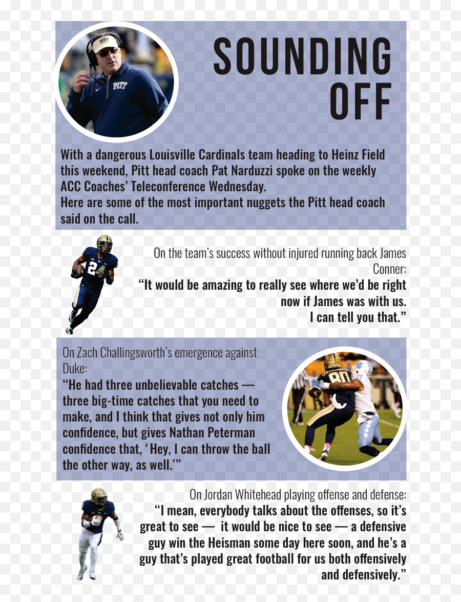 Sound Off Pat Narduzzi Quotes From His Weekly - Sporty Png,Well Be Right Back Png