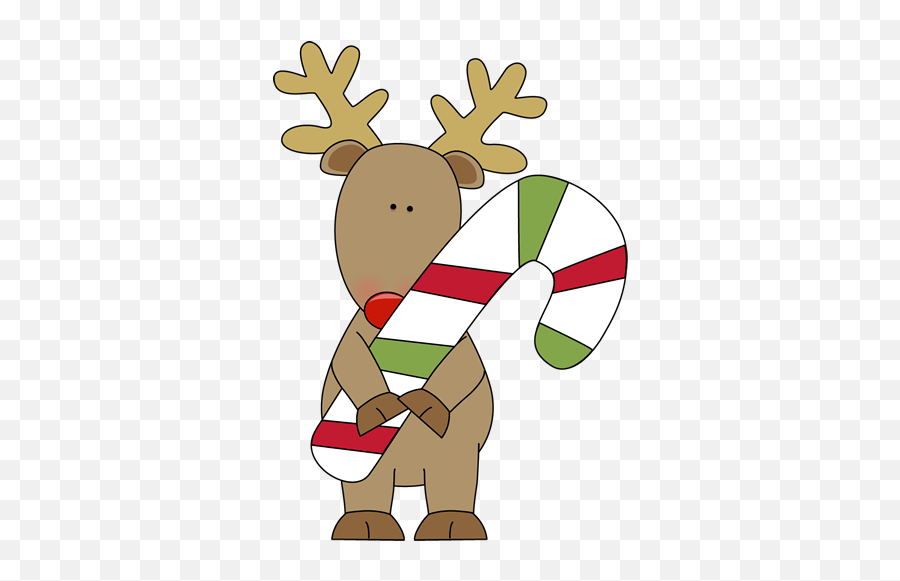 Christmas Candy Cane Clipart Transparent - Clip Art Bay Reindeer With Candy Cane Png,Candy Cane Transparent