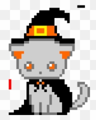 Ilration Pixel Art Design Cat Stock Photo Picture And - Witch png