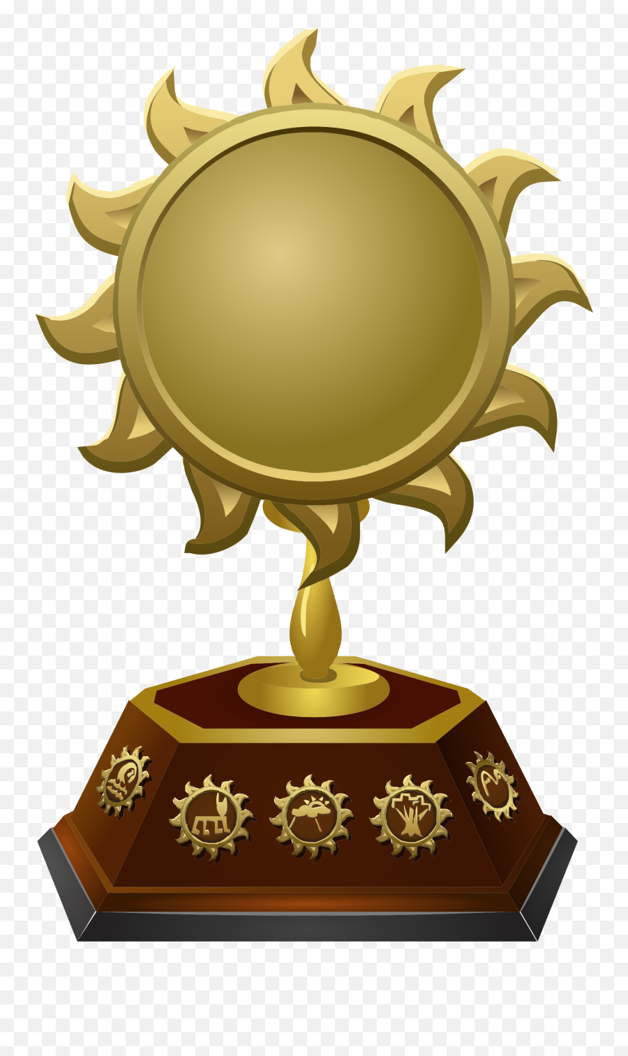 Download Golden Shape Star Drawing Cup Free Image - Heaven And Hell Trophy Png,Star Shape Png